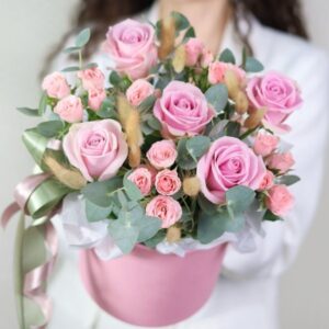 Нежная композиция с розочками